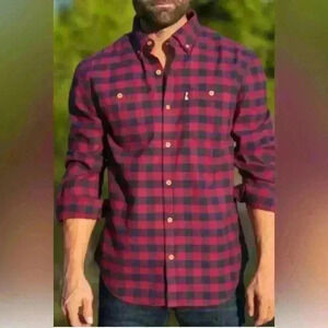 Buffalo Jackson Waxhaw Buffalo Plaid Flannel Shirt Size Xl
